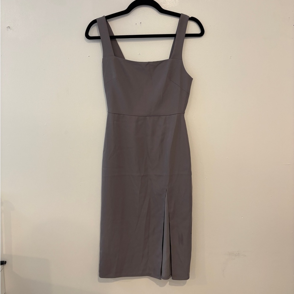 Babaton Gray Contour Midi Dress